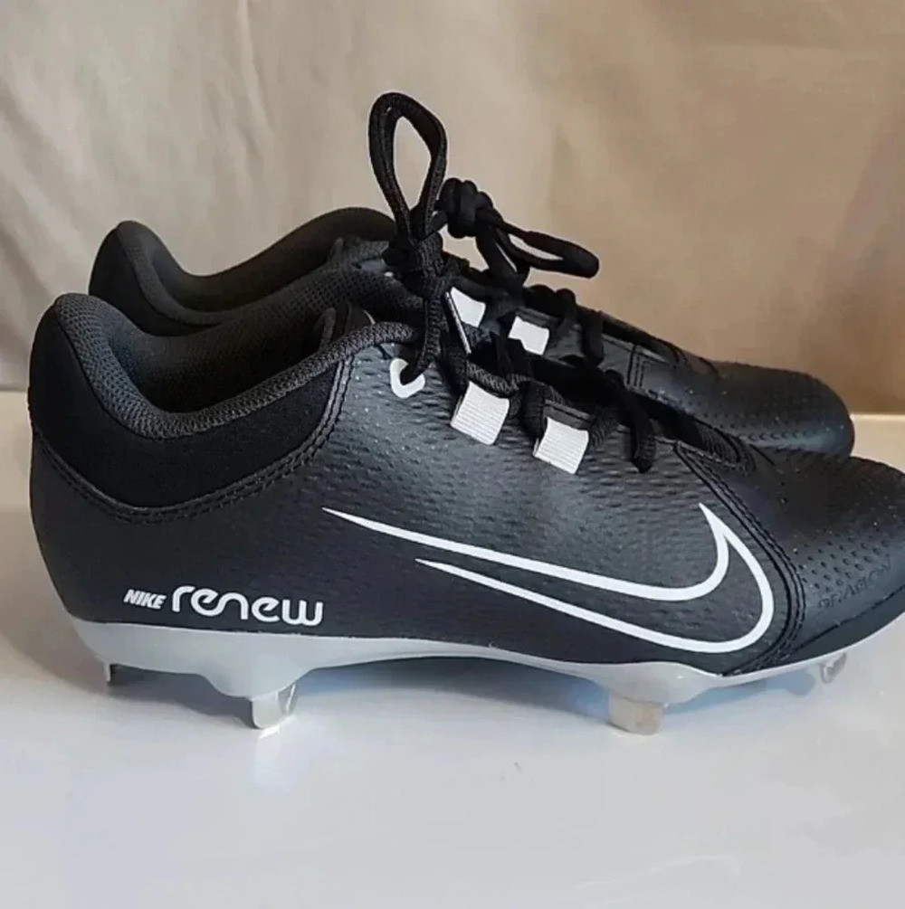 Nike Hyperdiamond 4 Pro Metal Softball Cleats, Size 7.5, Black, New